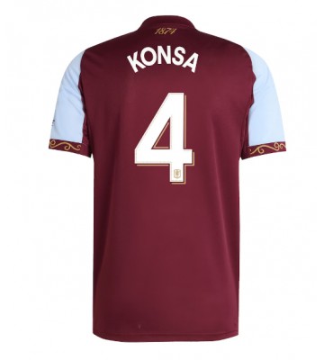 Aston Villa Ezri Konsa #4 Hemmatröja 2025-26 Kortärmad
